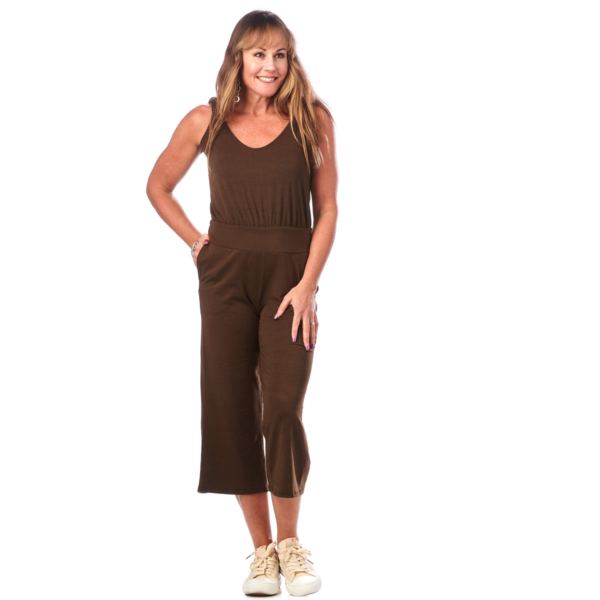 Rayon Summer Capri Jumpsuit