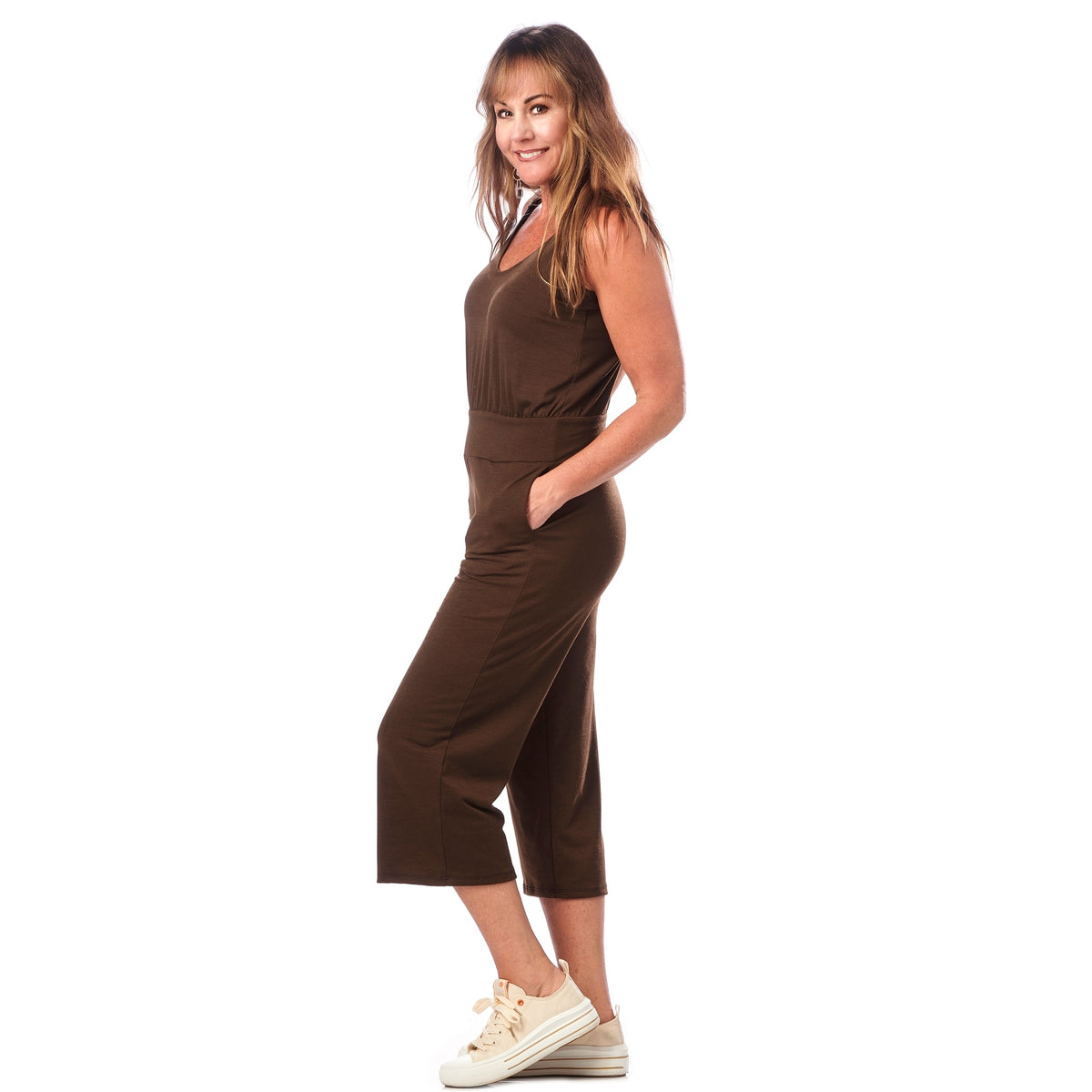 Rayon Summer Capri Jumpsuit