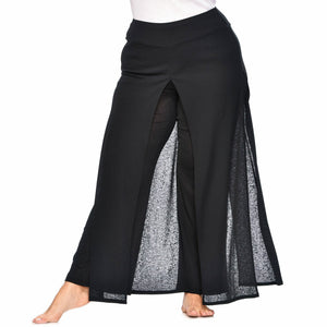 Gauze Layered Palazzo Pant