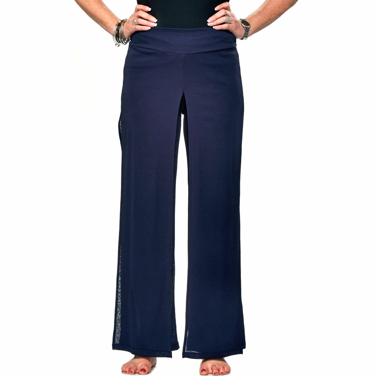 Gauze Layered Palazzo Pant