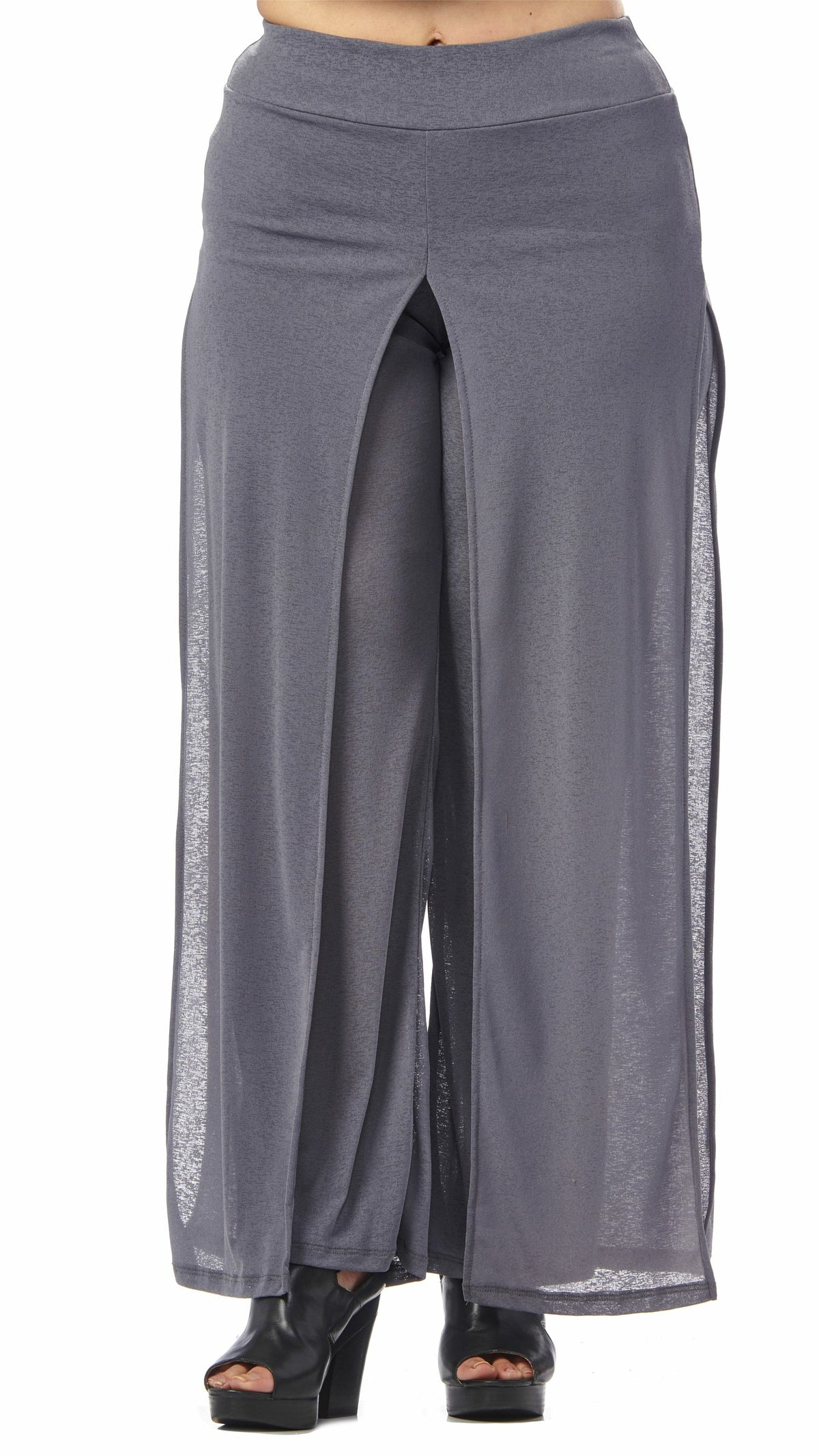 Gauze Layered Palazzo Pant