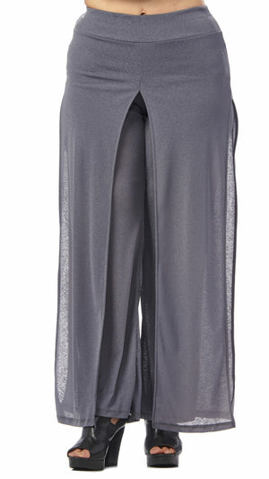 Gauze Layered Palazzo Pant