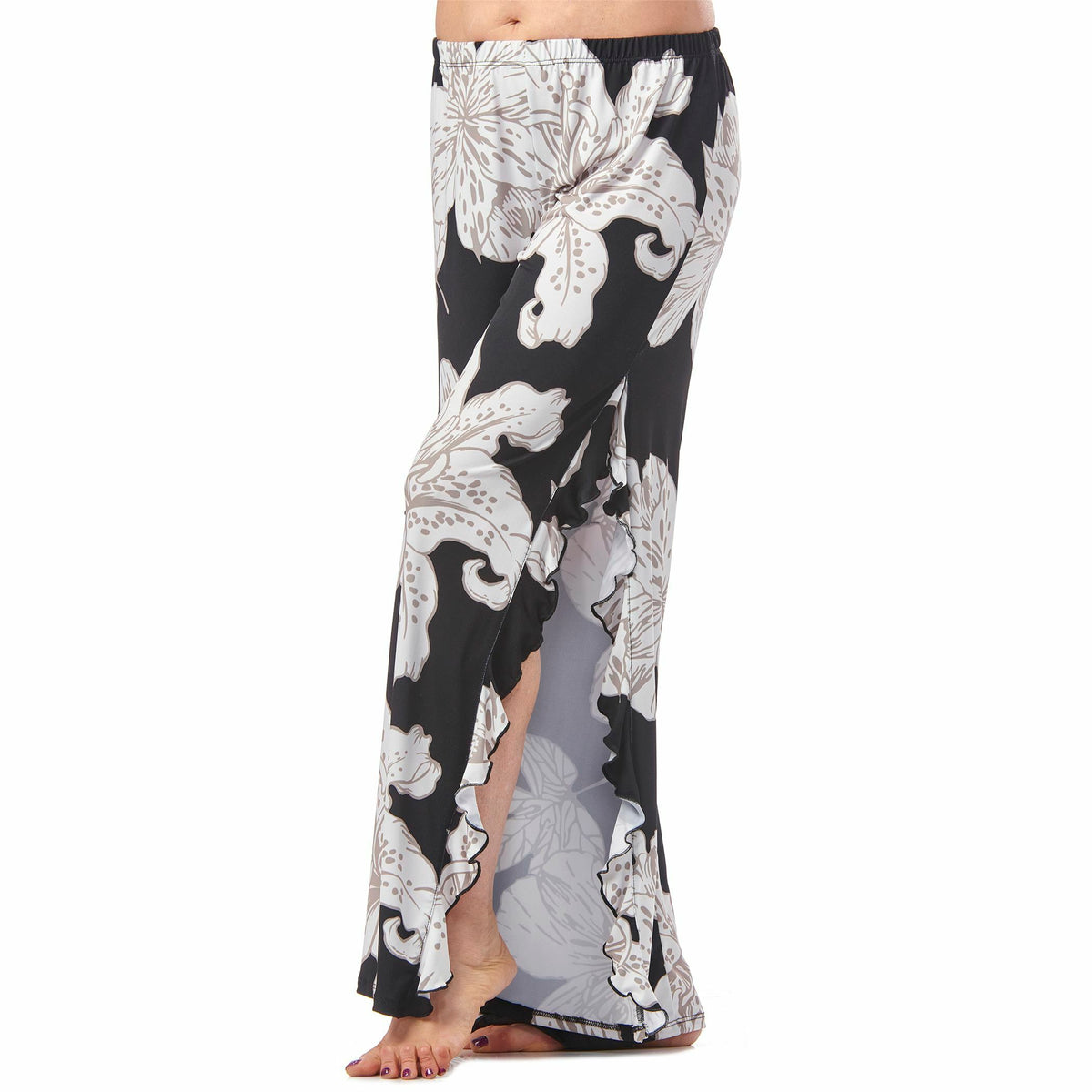 High Slit Ruffled Pant