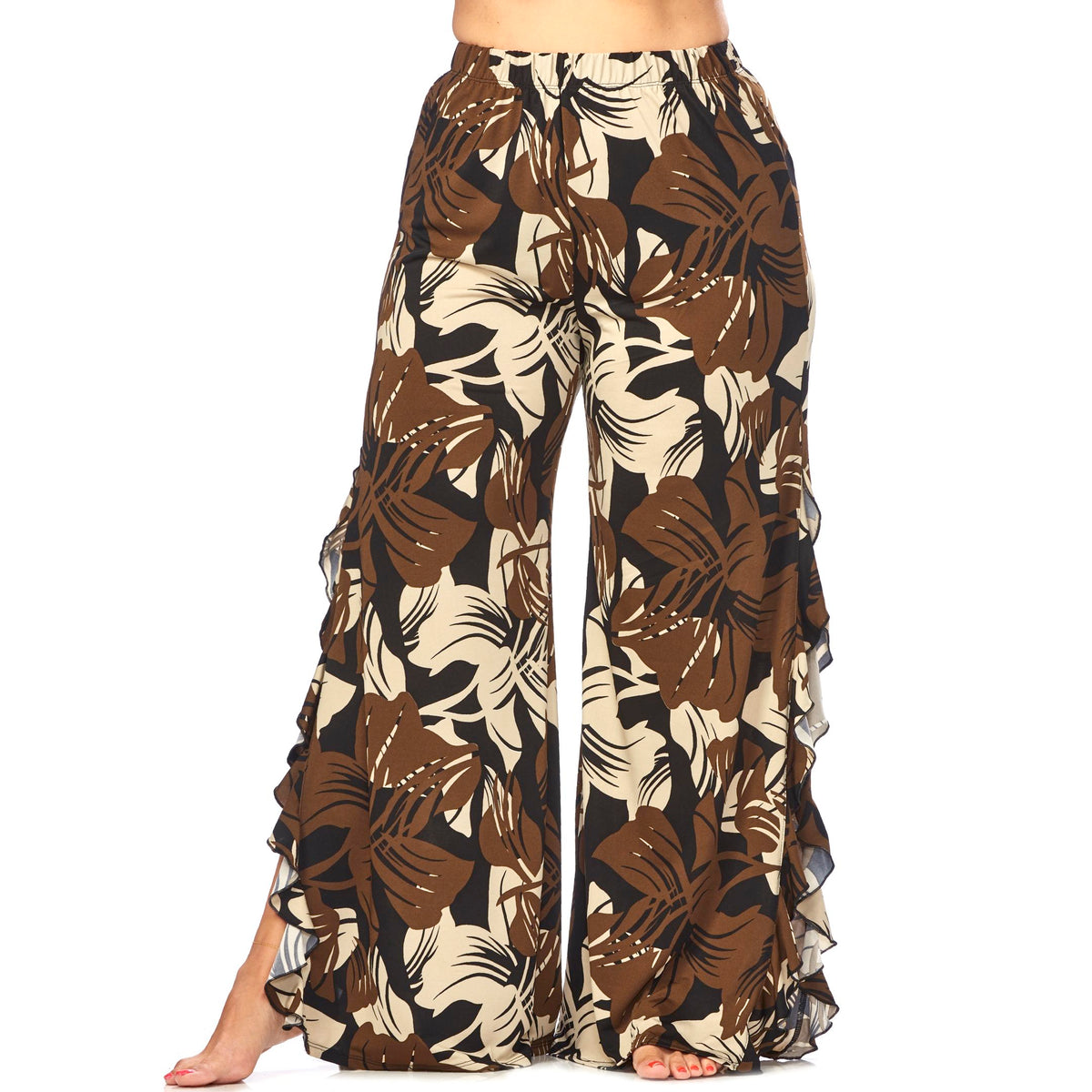 High Slit Ruffled Pant