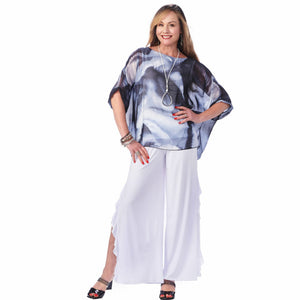 High Slit Ruffled Pant