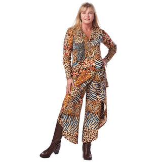 Wrap Dolphin-Hem Pant