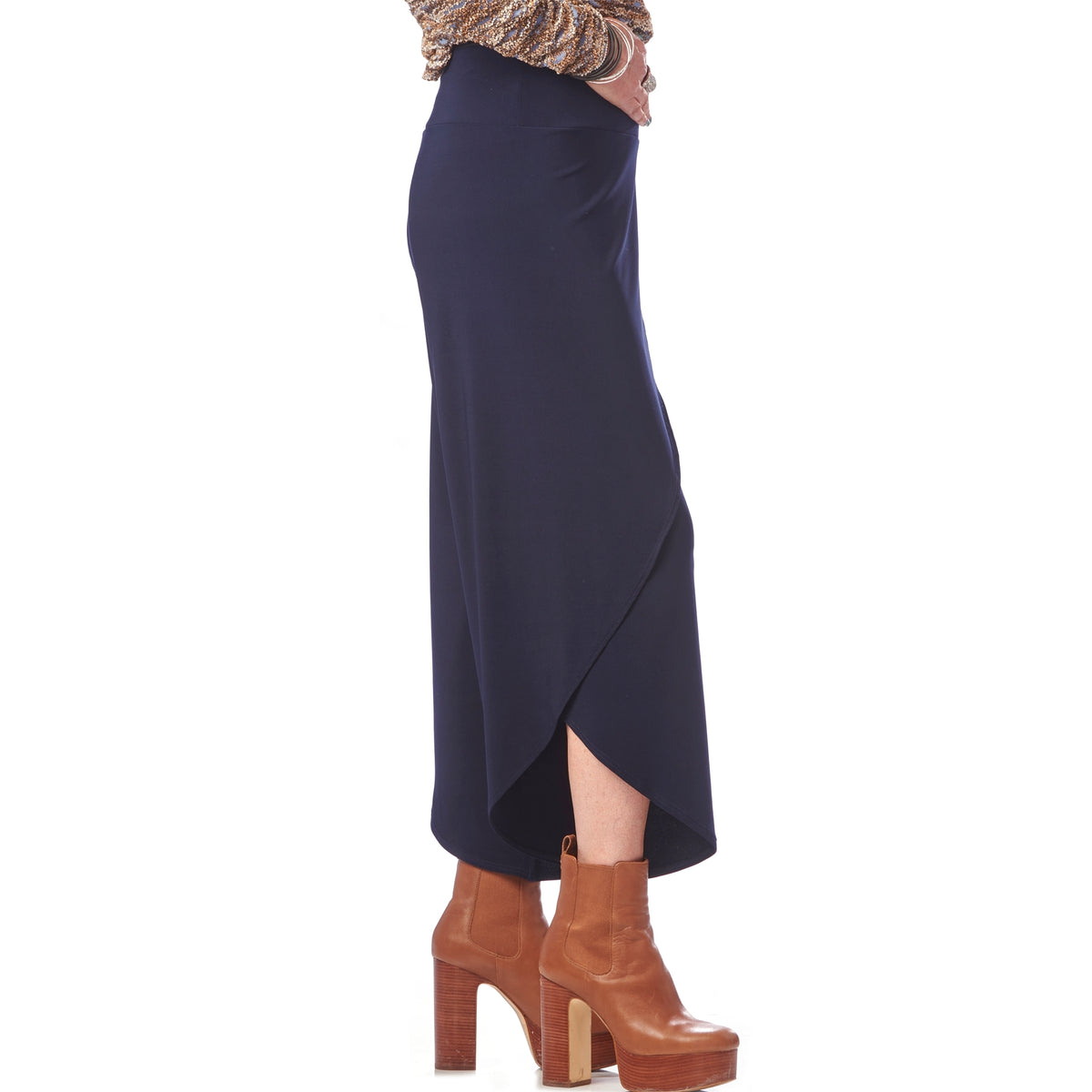 Wrap Dolphin-Hem Pant