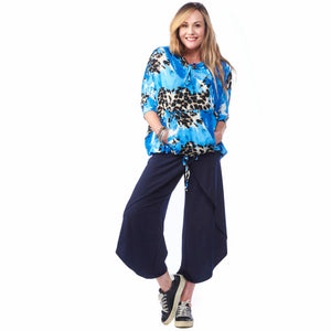 Wrap Dolphin-Hem Pant