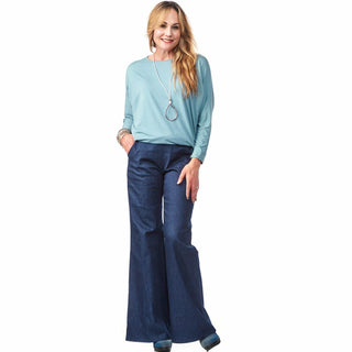 Denim Flared Trouser