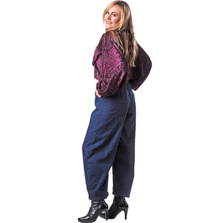 Denim Loose Barrel Trouser