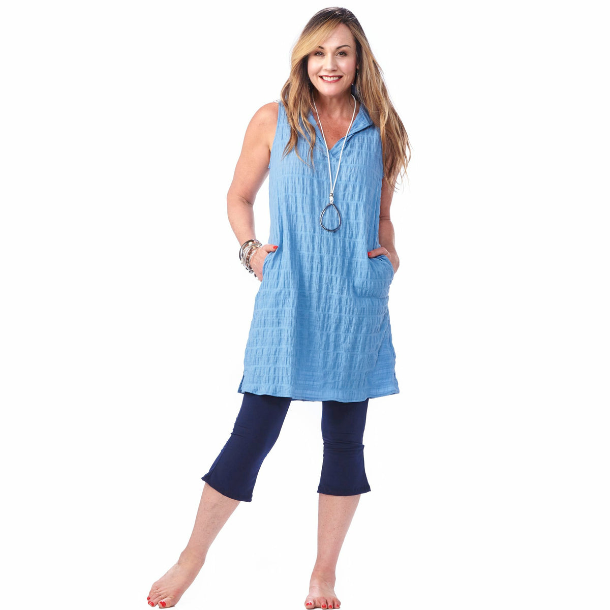 Slim Fit Capri