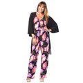 Floral V-Neck Pocketed Jumpsuit