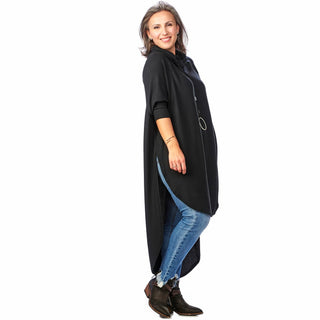 Flowy Cowl Neck Maxi Tunic