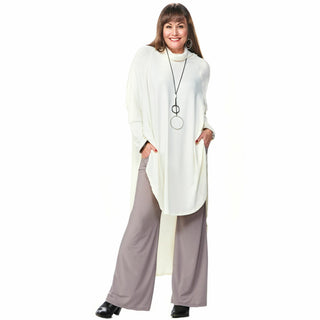 Flowy Cowl Neck Maxi Tunic