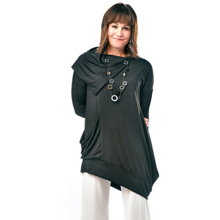 Diagonal Collared Top