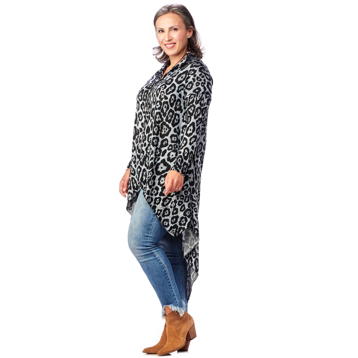 Long Shirt Collar Tunic
