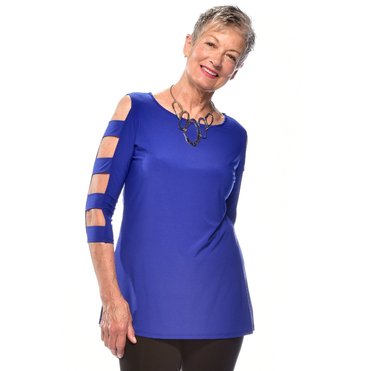 Ladder Sleeve Tunic Top