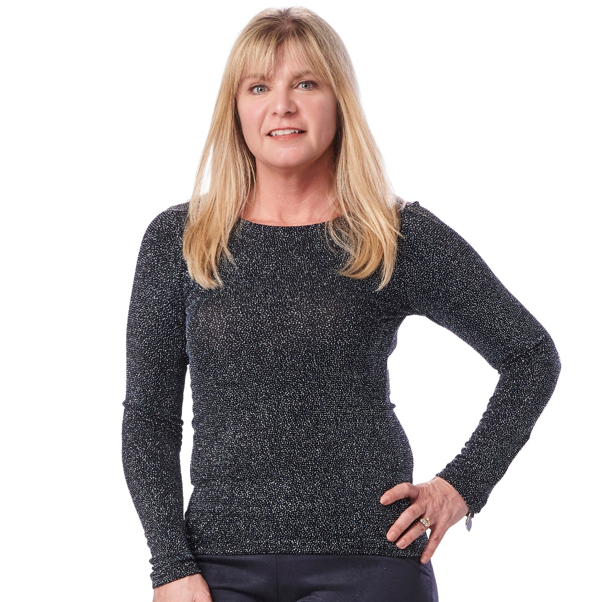 Classic Long Sleeve Crew Neck Top