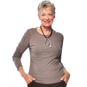 Classic Long Sleeve Crew Neck Top