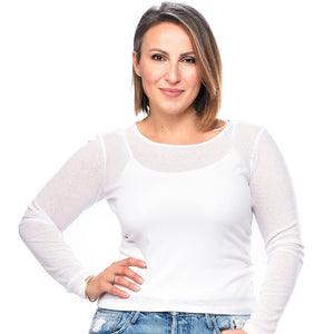 Classic Long Sleeve Crew Neck Top