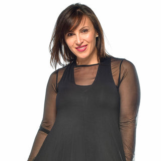 Short Mesh Bodice Sleevy