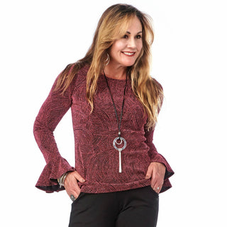 Ruffled Bodice Sleevy