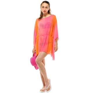 Sheer Gathered Poncho