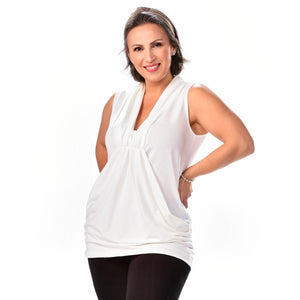 Draped Pocketed Top