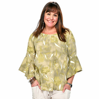 Boho Bell Sleeve Peasant Top