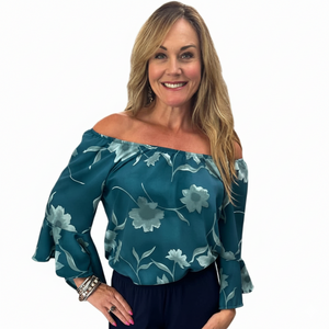 Boho Bell Sleeve Peasant Top