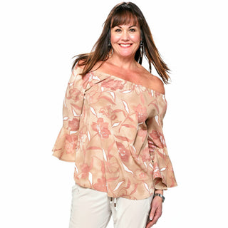 Boho Bell Sleeve Peasant Top