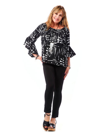 Bell Sleeve Peasant Top