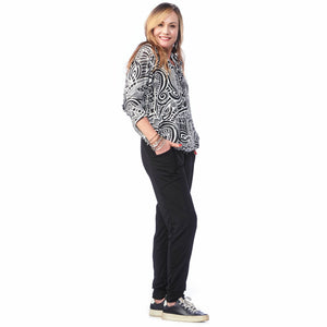 Pocketed Drawstring Hoodie
