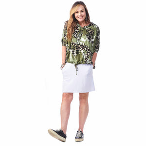 Pocketed Drawstring Hoodie