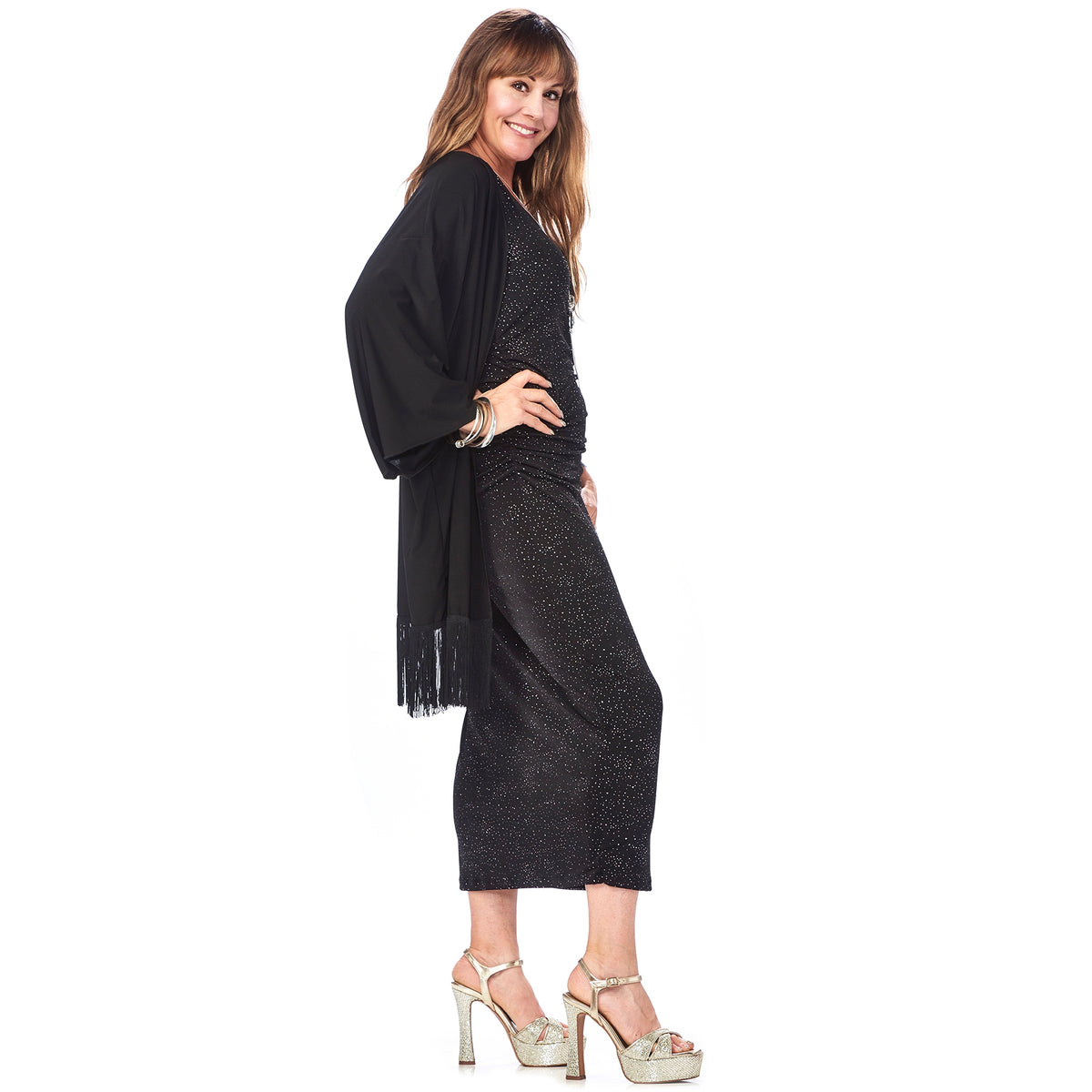 Short Fringe Kimono