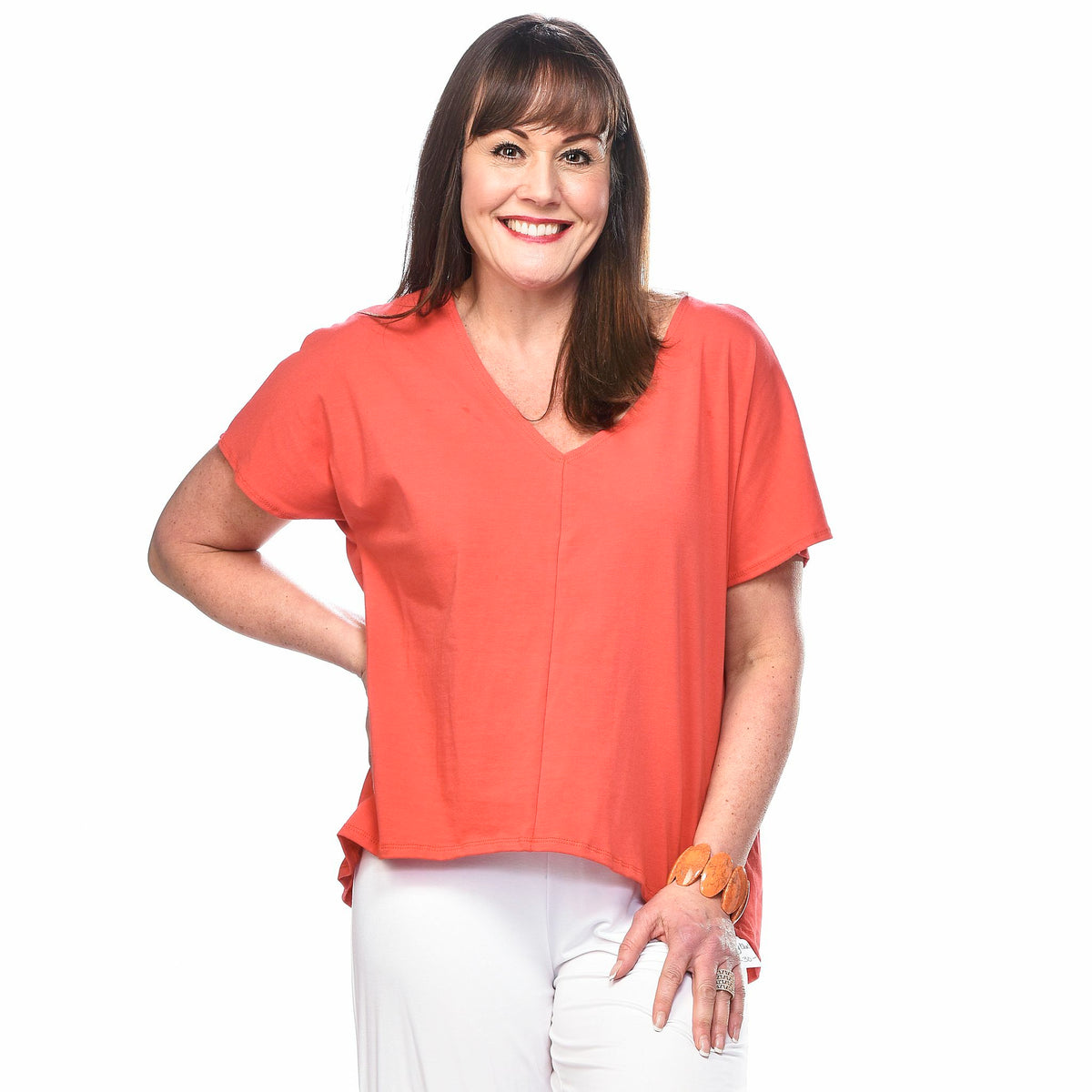 Bamboo V-Neck Casual Top