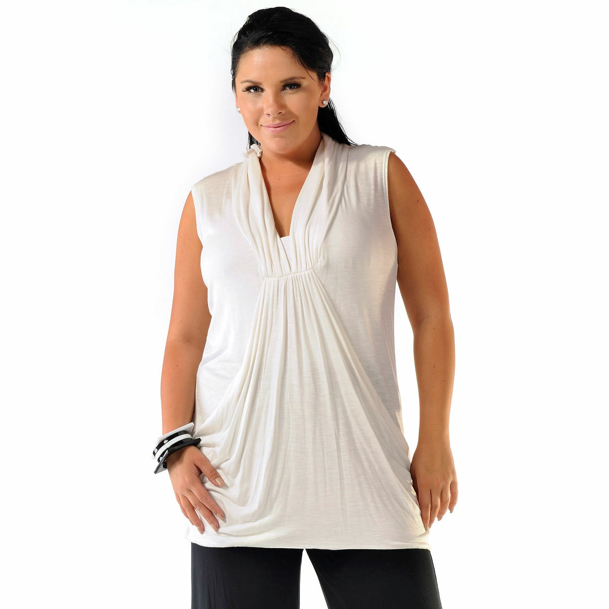Draped Pocketed Top