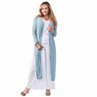 Gauze Long Cardigan Duster