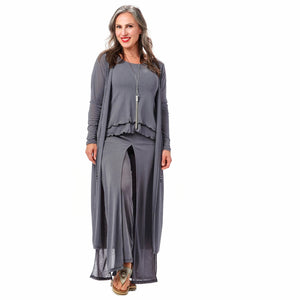 Gauze Long Cardigan