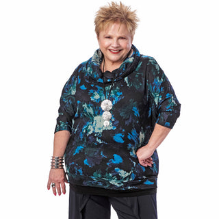 Loose Cowl Lounge Top