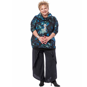 Loose Cowl Lounge Top