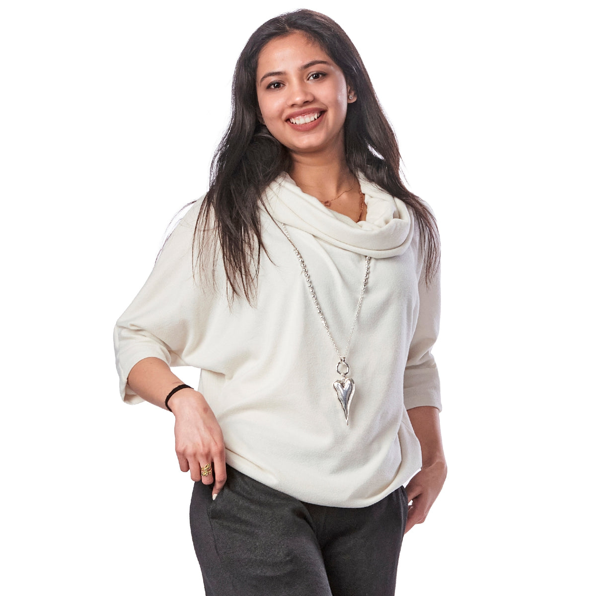 Loose Cowl Lounge Top