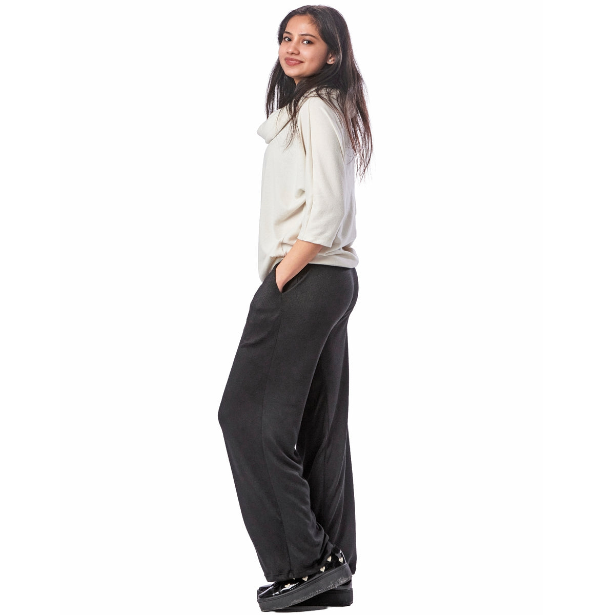 Loose Cowl Lounge Top