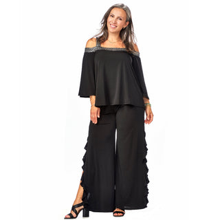 Relaxed Flounce Sleeve Top