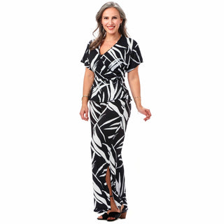 Cap-Sleeved Crossover Top