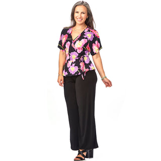 Cap Sleeved Crossover Top