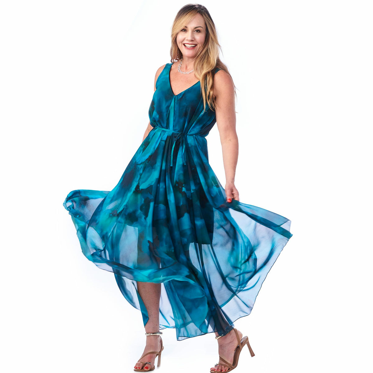 Chiffon Grecian Dress