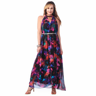 Chiffon Halter  Dress