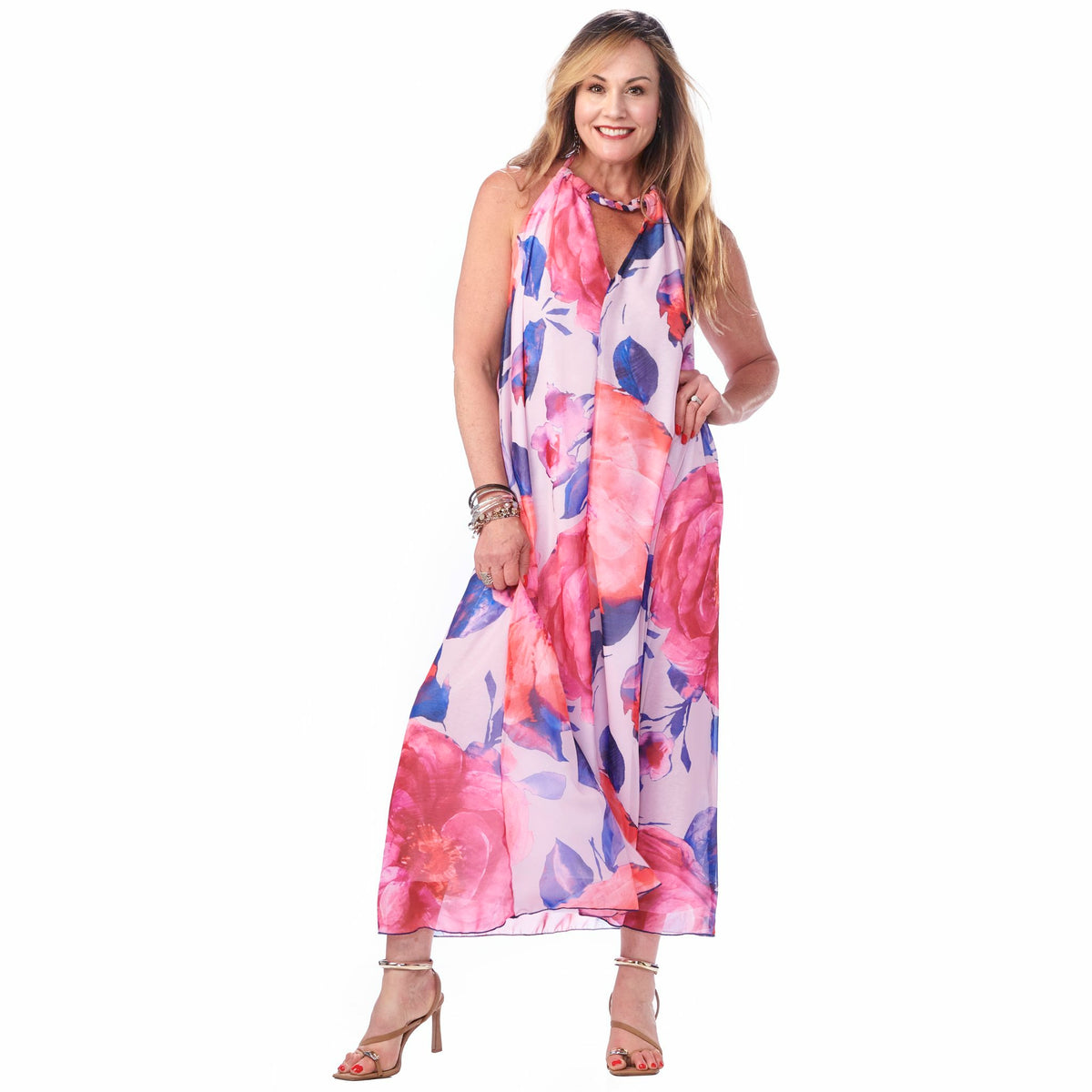 Chiffon Halter  Dress