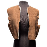 Cropped Reversible Sherpa Fleece Vest